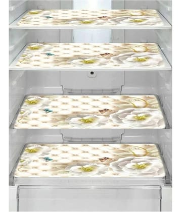 Revexo Set of 4 PVC Multicolor Fridge Mats