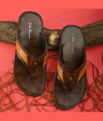 John Karsun Brown Flip Flops