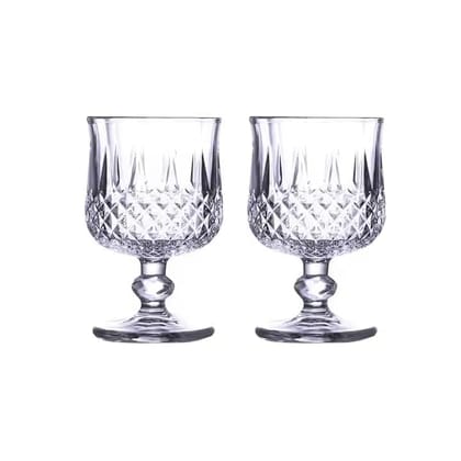 Italian Premium Crystal Brandy Glass | 190 ML | Champagne Flute Glass | Elegant Glassware for Whiskey, Beer, Wine, Mocktail and Cocktail |