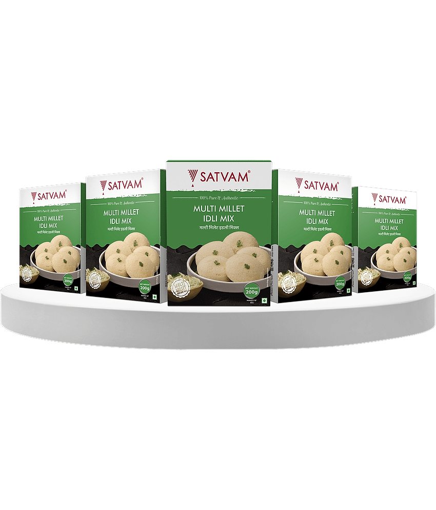 SATVAM Millet Idli Instant Mix Instant Mix 1000 gm Pack of 5