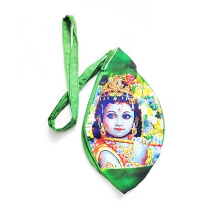 MAYAPURI Printed Cotton Japa Bag/Chanting Bag with Sakshi Mala Counter