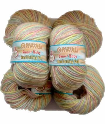 Smart Baby Wool Hand Knitting Soft Fingering Crochet Hook Multi Colour 6pcs (150gms) 25gm Each Ball Shade no.35