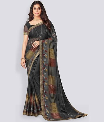 Samah Georgette Printed Regular Saree With Unstitched Blouse Piece ( Multicolor 2 )