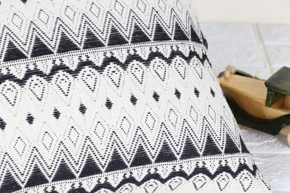 Indihomecraft Handicraft Cotton Cushion Cover - Hand Stitched Embroidery Decorative Art Boho Pillow Block Woven Pillow Cover | Rectangle Shape 14X24 Inches Cushion Cover, Set of 1 Indihomecraft Handicraft Cotton Cushion Cover - Hand Stitched Embroidery Decorative Art Boho Pillow Block Woven Pillow Cover | Rectangle Shape 14X24 Inches Cushion Cover, Set of 1