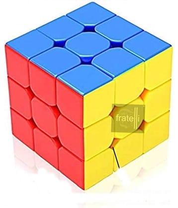 3x3 Cube for Kids, Speed Cube Puzzle for Kids & Adults, Stickerless Speed Cube for Kids Above 6 Years, BIS Approved