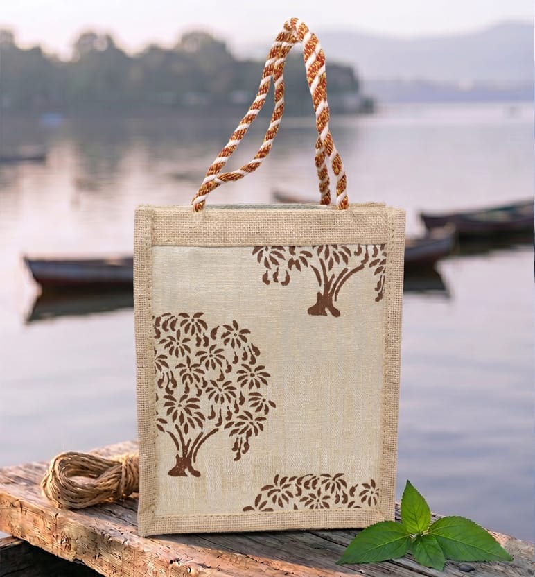 Handcrafted Jute Tiffin Bag