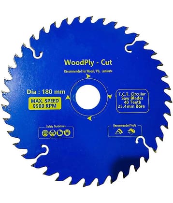 LXMI MITTAL 7"/180MM 40 Teeth TCT CIRCULAR SAW BLADE FOR WOOD CUTTING - 7/40T 0 Cutter