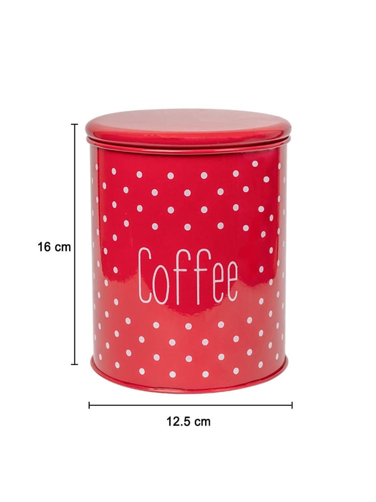 Stylish Red Coffee Jar