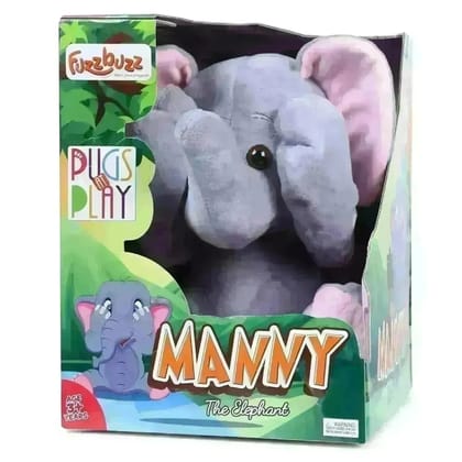 Fuzzbuzz Pugs At Play Manny The Elephant Peek A Boo