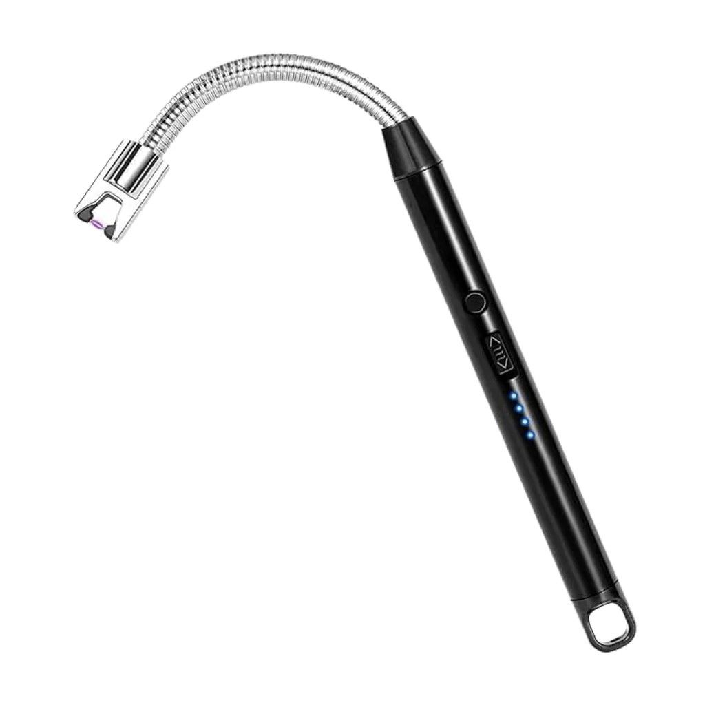 Long Flexible USB Rechargeable Electric ARC Lighter - Windproof, Flameless Plasma (Multicolor)