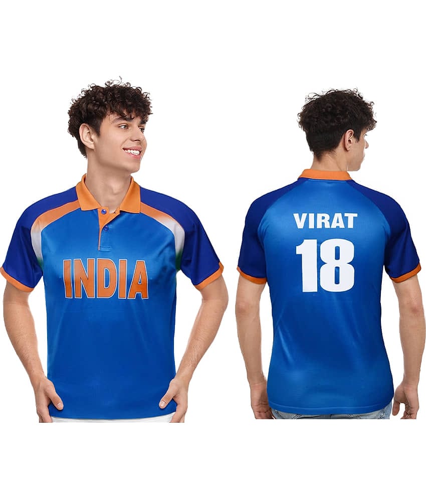 EPPE - Blue Polyester Regular Fit Men's Sports Polo T-Shirt ( Pack of 1 )