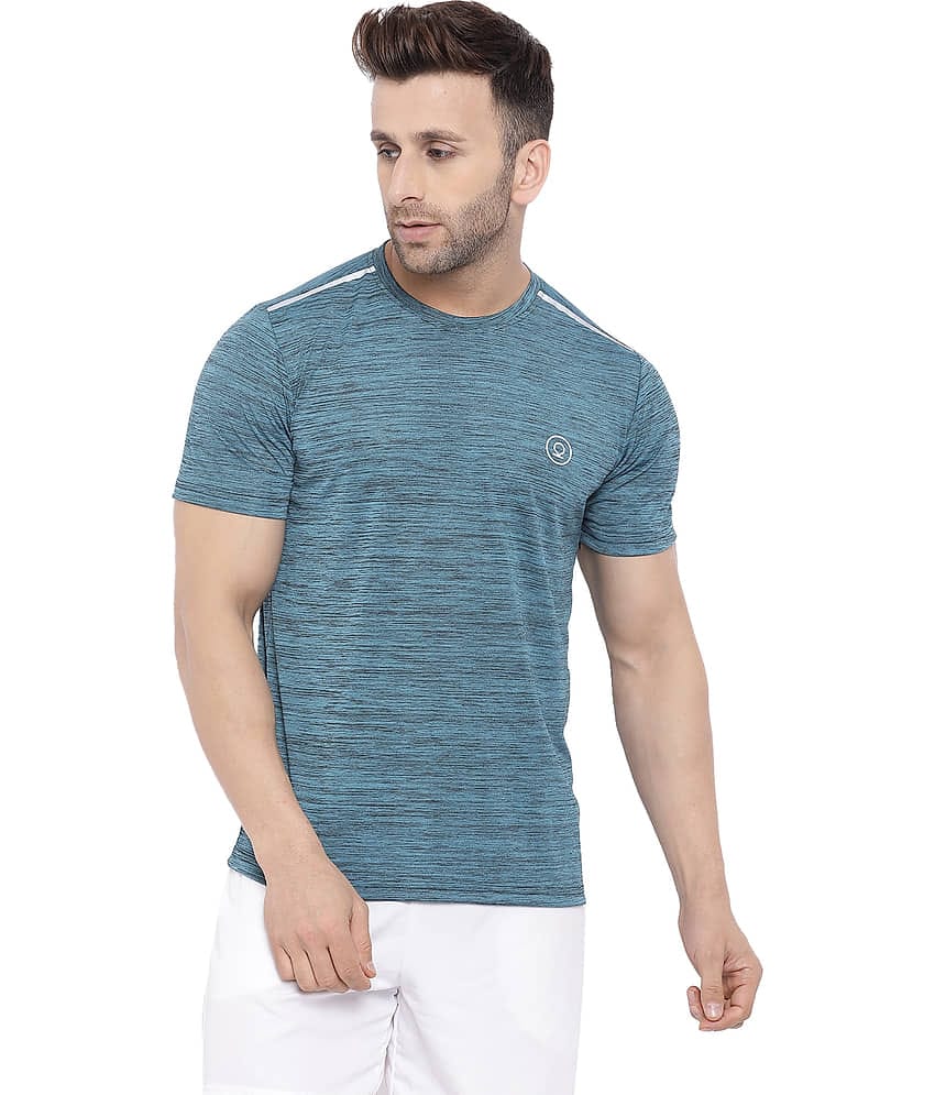 Chkokko - Polyester Regular Fit Dark Green Men's Sports T-Shirt ( Pack of 1 )