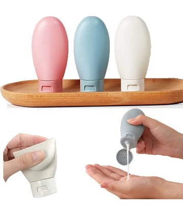 RIVERNEST Multicolor Refillable Bottle 3pcs for Toiletries,