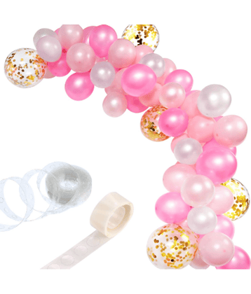 Jolly Party   Balloon Arch Decoration Kit 112 Pcs (ROSE GOLD PINK WHITE)