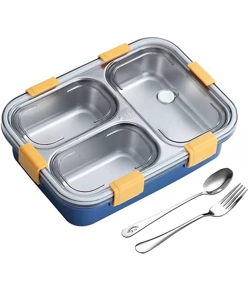VBE Stainless Steel Lunch Box 3 - Container ( Pack of 1 )