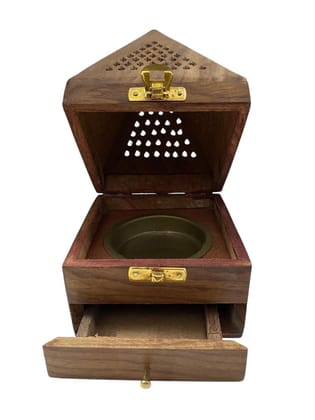 Brown Mubkhars I Wooden Oudh I Dani Incense I Burner And I Dhoop Dani I Kapur Defusers I Home Samrani I Dhoopam Stand For Puja