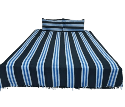 Dhaga Vishwas Ka Handloom Double Bed Sheet with Pillow Covers