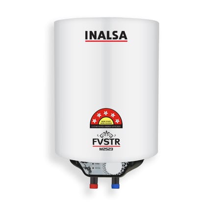 INASLA FVSTR M Series 25-L 5 Star Rates Storage Water Heater (Geyser) with Advanced 3 Level Safety|Smart Energy Management|8 Bar Pressure|3 Yr Warranty on Elements & 2 Yr on Product INASLA FVSTR M Series 25-L 5 Star Rates Storage Water Heater (Geyser) wi
