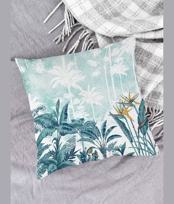 Houzzcode Single Green Pillow Cover