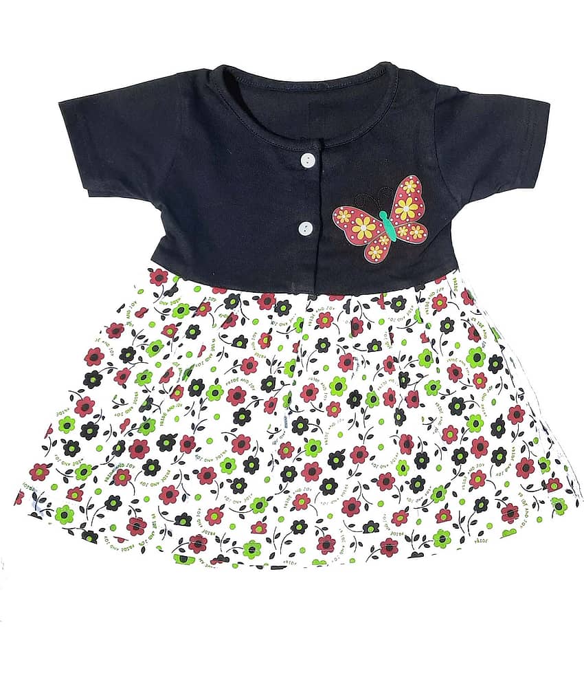 TRITI Baby Girls 100% Cotton Frocks ( Pink )