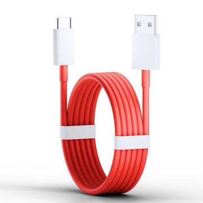 80W Original Fast USB to Type C SuperVooc/Dash Fast Charging Charger Cable Compatible for Oneplus 13/13r12/12r/11/11r/10r,10t,10,10 pro,9 Pro,8,8T,7t,7t Pro,6,Nord,4,3,2,2t,Ce2Lite,Ce3 lite