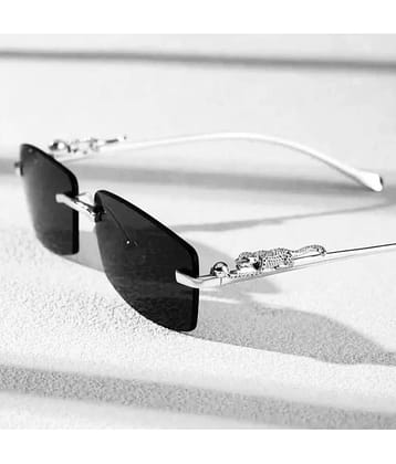 mahek accessories Black Rectangular Sunglasses ( Pack of 1 )