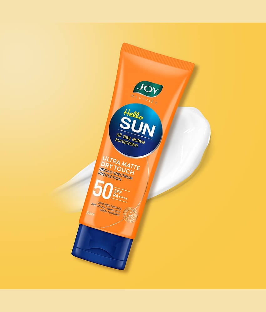 Joy Mattifying SPF 50 PA++++ Sunscreen For Oily Skin Ultra Light & Sweat Resistant 50ml (Pack of 1)
