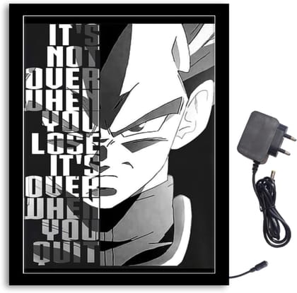 NOKKES Dragonball Z It Not Quit Light Photo Frame 8X10 inch Led Light photo Frame With Light Adaptor Led Light Photo Frame Black Color Photo Frame_AQW141 NOKKES Dragonball Z It Not Quit Light Photo Frame 8X10 inch Led Light photo Frame With Light Adaptor Led Light Photo Frame Black Color Photo Frame_AQW141
