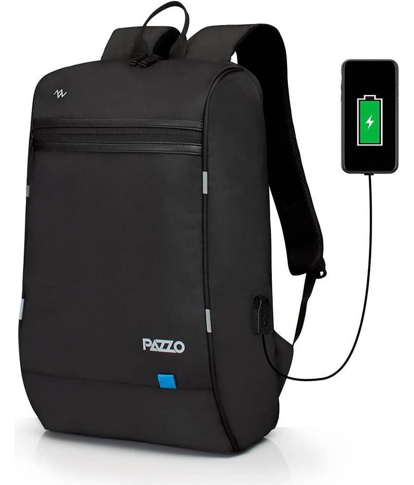 PAZZO 25 Ltrs Black Backpack