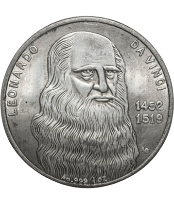 Verified Coin - Leonardo 1452 -1519 1 Numismatic Coins
