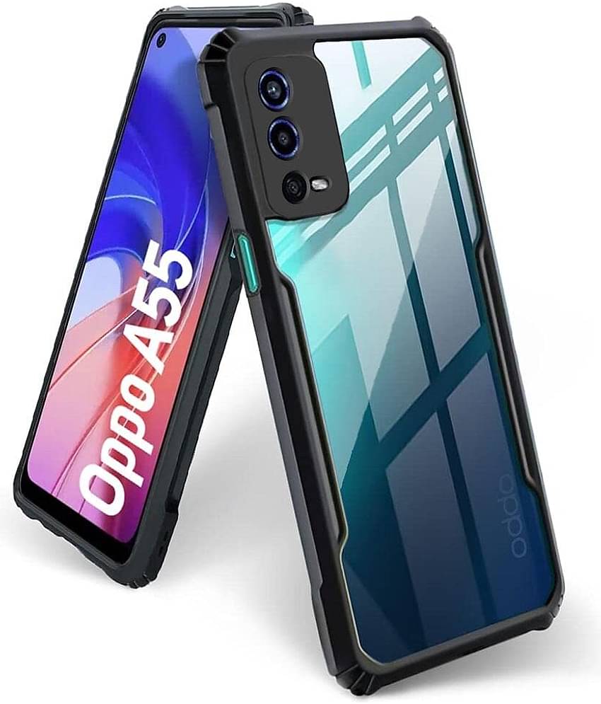 VAKIBO Plain Cases Compatible For Rubber Oppo A55 ( Pack of 1 )