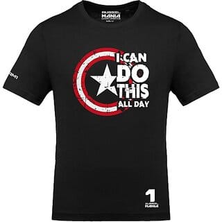 FastB Men Typography Round Neck Black T-Shirt