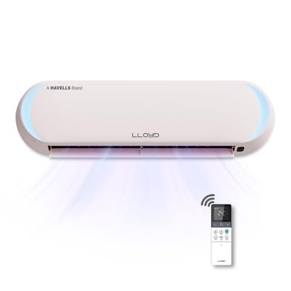 Lloyd Stellar Art 1.5 Ton 5 Star Wi-Fi Inverter Split AC(6 in 1 Expandable,Cools Even at 60°C,Mood Lighting,In-Built Air Purifier,Direct Voice Command,Copper,White & Blush Pink,New LaunchGLS18V5FBGST) Lloyd Stellar Art 1.5 Ton 5 Star Wi-Fi Inverter Split