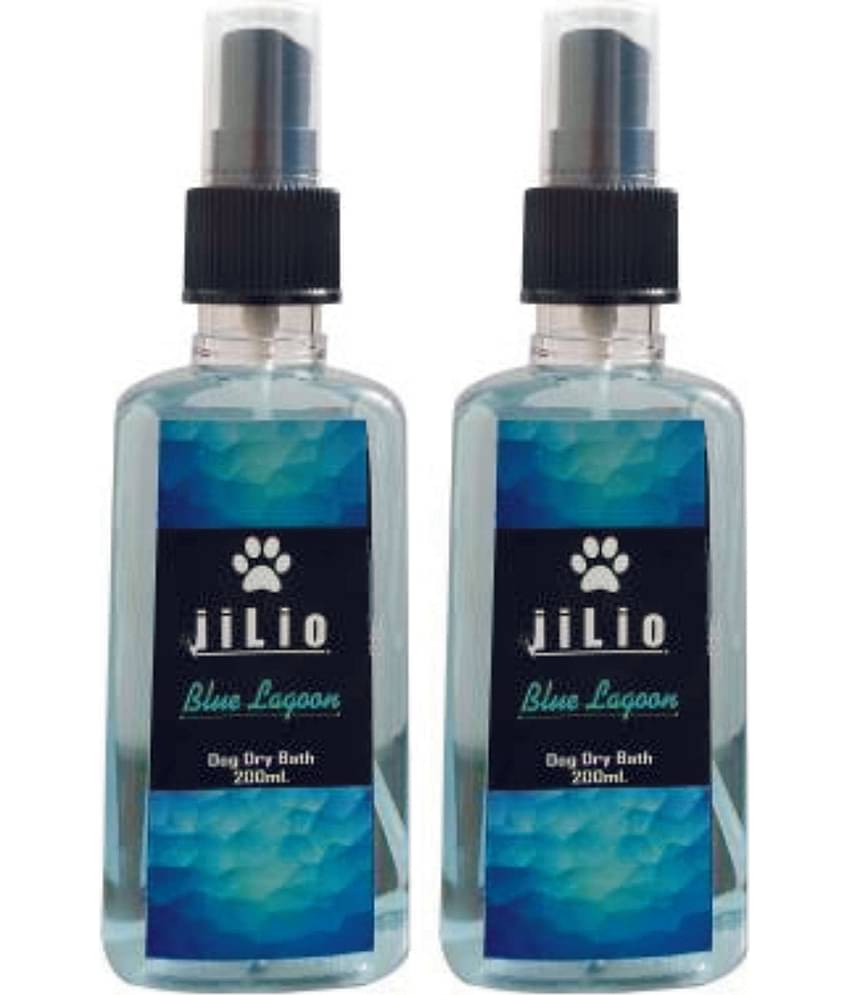 Blue Lagoon Dog dry bath shampoo pack of 2 (400ML)