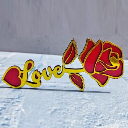 The Magical Gifts Love Rose Decorative Gift for Girlfriend Boyfriend Anniversary Birthday Proposal Romantic Table Decor Valentine Gift Showpiece for Couple Home Decor
