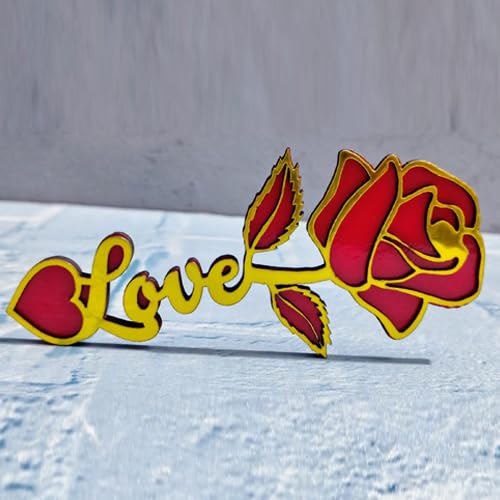 The Magical Gifts Love Rose Decorative Gift for Girlfriend Boyfriend Anniversary Birthday Proposal Romantic Table Decor Valentine Gift Showpiece for Couple Home Decor