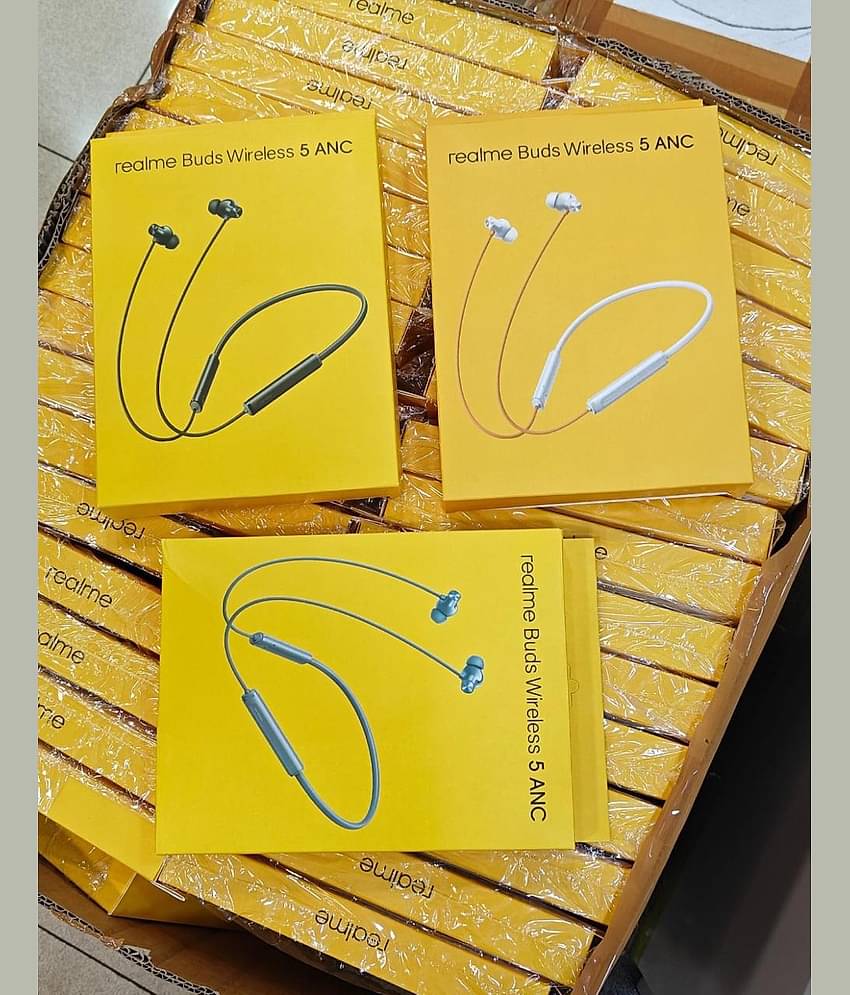 REALME BUDS WIRELESS 5 MAGNETIC ON OFF NECKBAND ASSORTED COLOURS