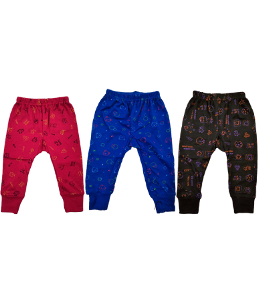 DAYAKU Pack of 3 Baby Boy,Baby Girl Hoisery Pyjama ( Multi Color )