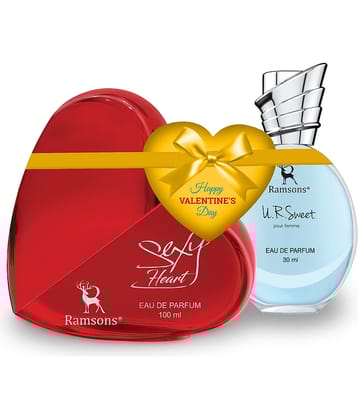 RAMSONS U R Sweet & Sexy Heart Comb |1 Eau De Parfum (100ml) |1 Eau De Parfum (30ml) |Pack of 2