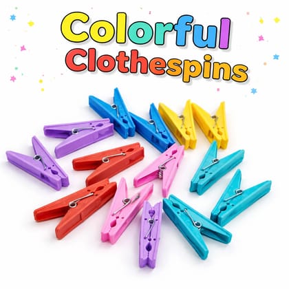 Pearl Cloth Clip with bright colors and heavy duty material 36 Plastic Cloth Clips Pearl Cloth Clip with bright colors and heavy duty material 36 Plastic Cloth Clips