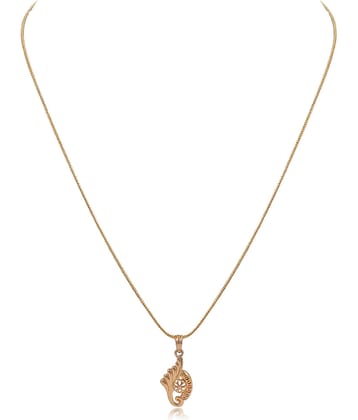 Gilher Gold Plated Daily Wear Pendent Chain For Women And Girls