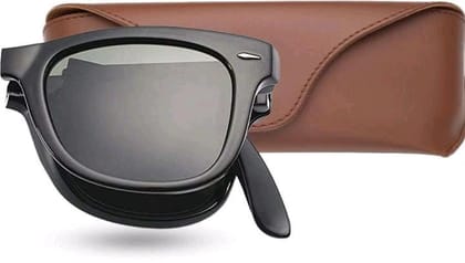 Wayfarer Sunglasses (For Men & Women, Black)