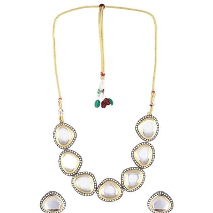 Dual Tone-Plated Kundan Choker Set