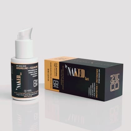 By NAKED fact Collagen++ Anti Ageing Face Serum with Argireline & Squalene, Reduces Fine Lines & Wrinkles, Dark spot corrector, For Mature, Combination & Dry Skin, 30ml