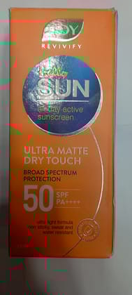 Joy revivify hello sun all day active sunscreen ultra matte day touch 50 ml 