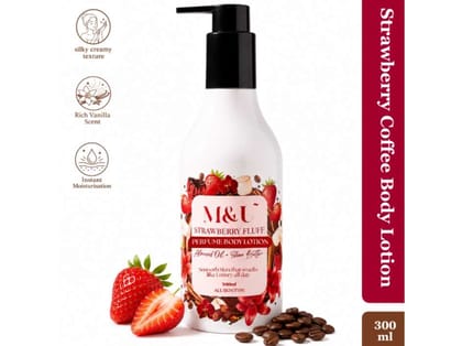 Starwberry fluff Coffee Body Lotion for soft and hydrated skin everyday - 300ml