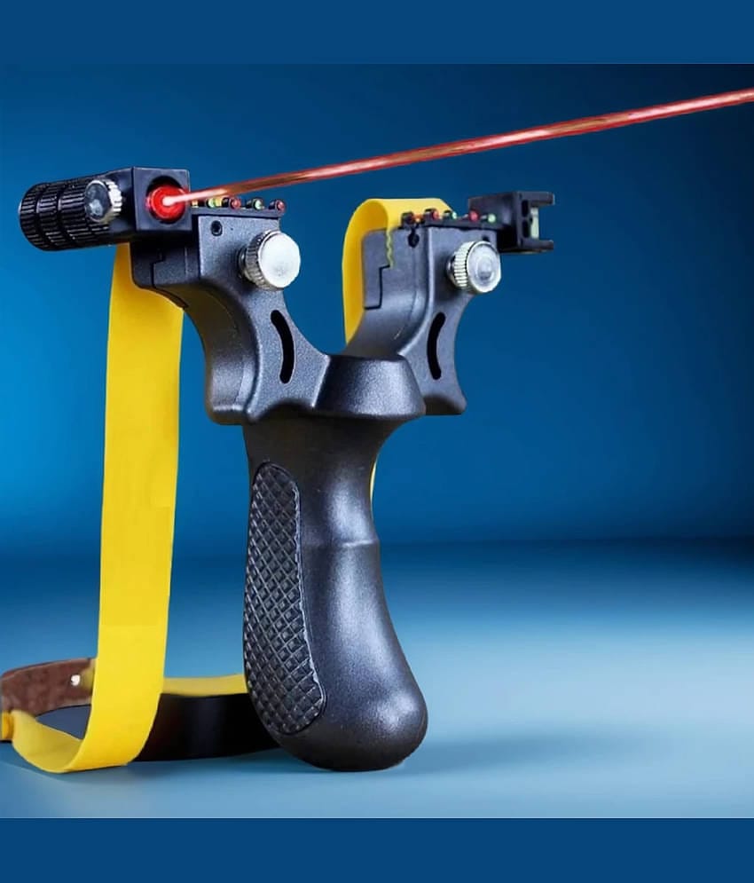 Sling Shot Catapult for Adults Beginner Youth for Outdoor Games, Laser Slingshot, Slingshot Catapult, Slingshot Laser Light, Slingshot toy, Steel Slingshot, Indian Slingshot, Slingshot with Laser, Slingshot for kids, Power Catapult, Outdoor toys and games