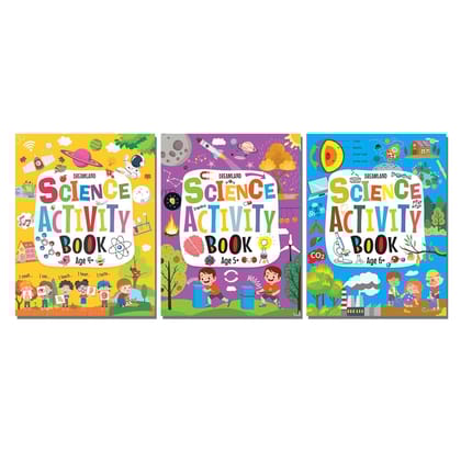Science Activity Books Pack- A Set of 3 Books - Activity Book for children [Paperback] Dreamland Publications