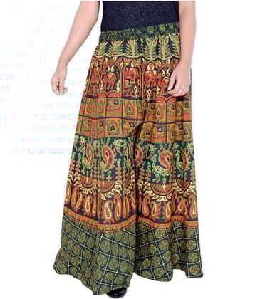Sttoffa - Multicolor Cotton Flared Women's Palazzos ( Pack of 1 )