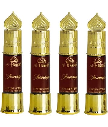 Al - Hassan Musk Non- Alcoholic Miniature Attar ( Pack of 4 )